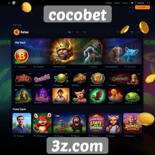 Exploração da variedade de jogos disponíveis no cocobet